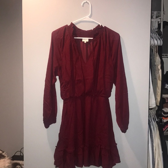 VICI JONAH LONG SLEEVE RUFFLE DRESS - Picture 3 of 6